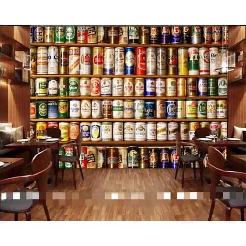 Beibehang papel de parede 3d Retro Vintage Wine Bar Background Wall Paper 3d Modern Simple TV Background Wallpaper Home Decor