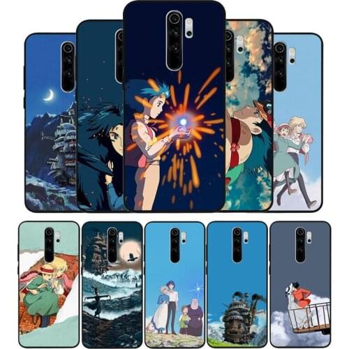 Howls Howls Moving Castle Black TPU Silicone Soft Phone Case For Redmi 4A 4X 7A 5 Plus 6 Pro NOTE 9 7 8 5 Pro 4 6