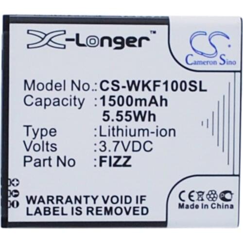 CS 1500mAh / 5.55Wh battery for Wiko Fizz FIZZ