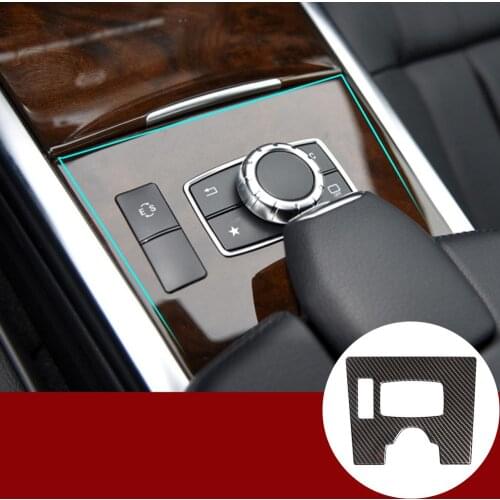For Mercedes Benz E Class W212 2014-2015 Car styling ABS Carbon Fiber Central Control Mode Panel Trim Car Interior Accessories