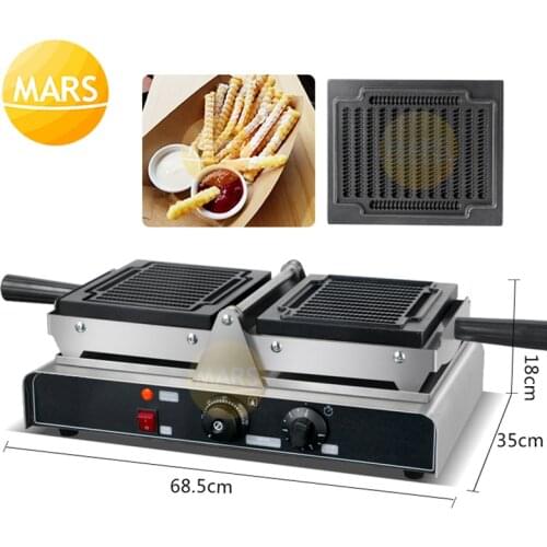 Electric Waffel Pommes Maker Dessert Machine Waffle French Fries Maker Waffle Sticks Baking Equipment Non Stick Pommes Waffeln