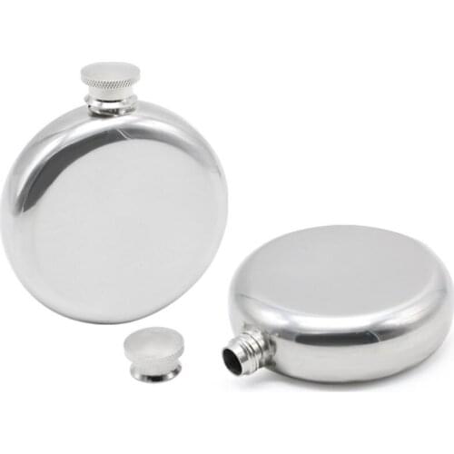 150ml Stainless Steel Hip Flask Portable Outdoor Flagon Silvery Whisky Stoup Wine Pot Alcohol Bottles with Funnel LX8138