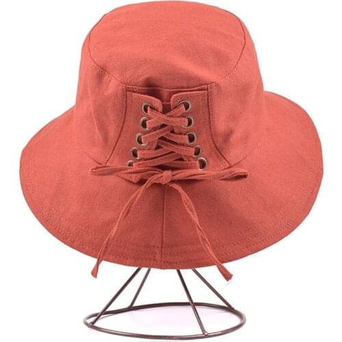 GAOKE Summer Foldable Bucket Hat Unisex Women Outdoor Sunscreen Cotton Fishing Hunting Cap Men Basin Chapeau Sun Prevent Hats