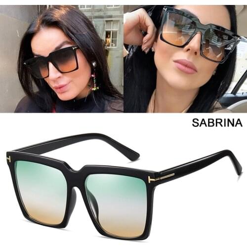 JackJad 2021 Fashion Vintage Oversized Square SABRINA Style Sunglasses Women ins Brand Design Sun Glasses Oculos De Sol 510