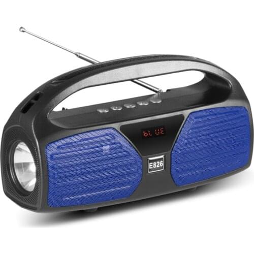 2021 New Wireless Bluetooth Speaker Solar Charging Outdoor Portable Flashlight Card Audio FM Radio