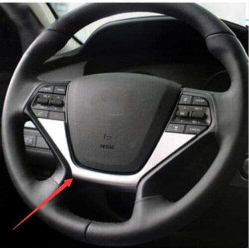 For Hyundai SONATA 2015 2016 ACCESSORIES FIT LF CHROME STEERING WHEEL PANEL COVER TRIM BADGE INSERT ACCENT