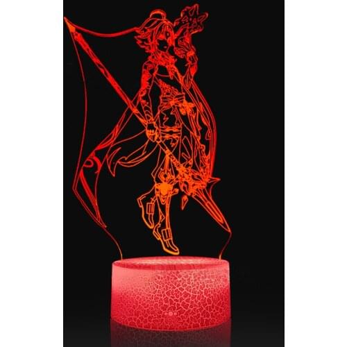 Anime Manga 3D Nightlight Desk Lamp LED Light Baby Night for Home Gift Valentines Day Bulb Bulbs Holiday Gifts Fairy Lights Room