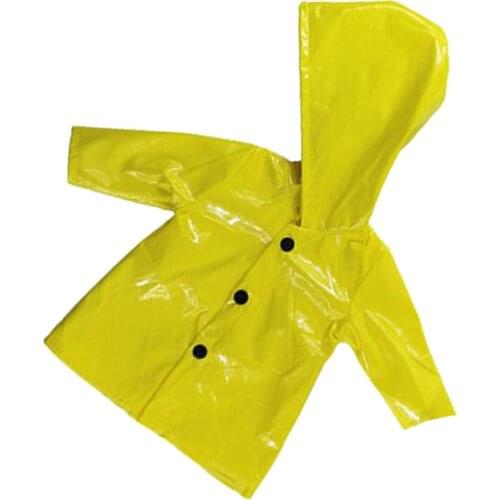 Girls Doll Clothes Hooded Raincoat for 18 Inch Doll Accessories