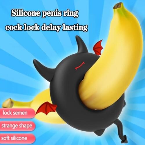 Strange Shape Silicone Penis Ring Lock Semen Delay Ejaculation Soft Cock Ring Erotic Sex Toys For Men Male Lasting Cockrings