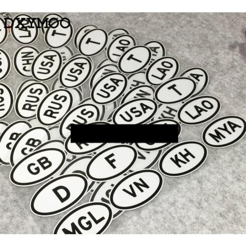 12 Nationality Mark USA GB MGL VN MYA Car Stickers ADV GS ADVENTURE Motorcycle Vinyl Decals