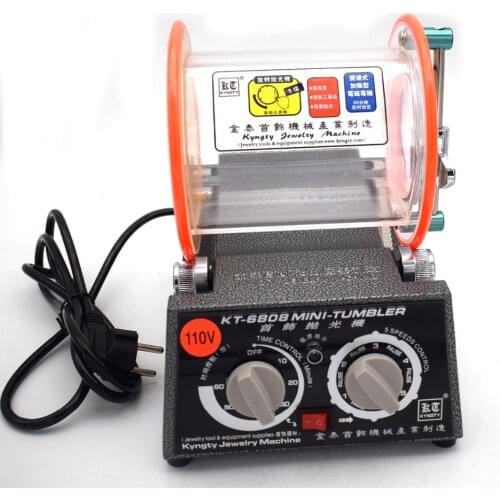 220V kt6808 Rotary Tumbler Capacity 3kg Jewelry Surface Polisher Polishing Finishing Machine