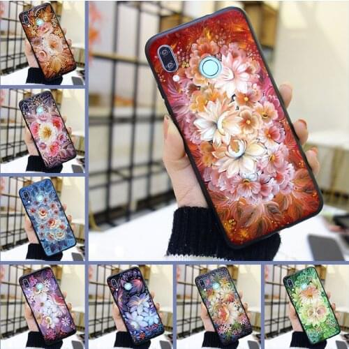 Back Cover For Huawei Nova 2i 3 3I 3E 2 Lite Plus 4 4E 5 Soft Silicone Luxury Flower Phone Case For Huawei Nova Smart Lite 2017