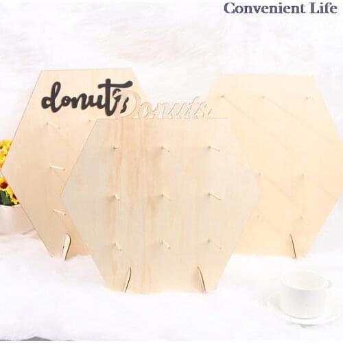 1 Pcs Donuts Wall Stand Dessert Cake Display Rack Wedding Birthday Party Decor