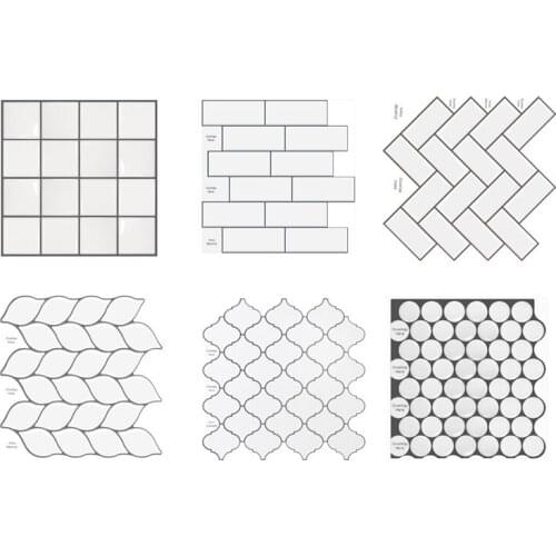 10Pcs 3D Brick Pattern Wall Stickers For Kids Rooms Kitchen Bedroom Wall Sticker Self-Adhesive Home Decoration Wallpaper