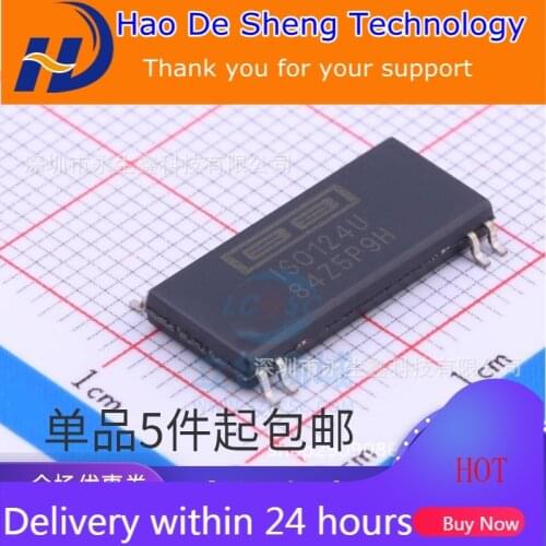 10PCS/LOT ISO124U ISO124 ISO124U/1K SOP-8 Operational Amplifier IC New Original In Stock