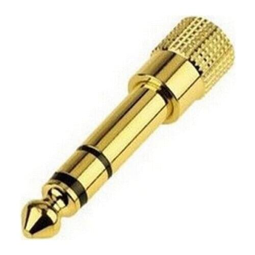 10pcs/lot Angle 6.35 to 3.5 Jack 6.35mm 1/4" Male To 3.5mm 1/8" Female Audio Adapter Stereo Connect Converter For Headphone