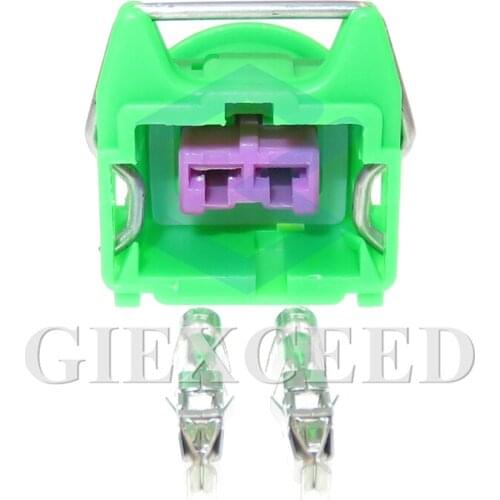 2 Sets 2 Pin 144473-5 Car Horn Female Socket 3.5 Series Automobile Cable Harness Plug With Terminal Unsealed Connector