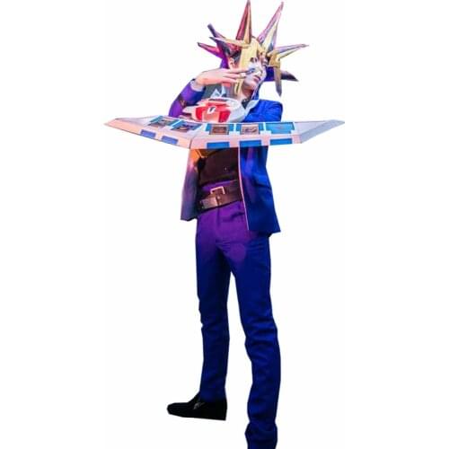 2018 Custom Size Yu-Gi-Oh! Yugi Muto Cosplay Costume (No Weapon)