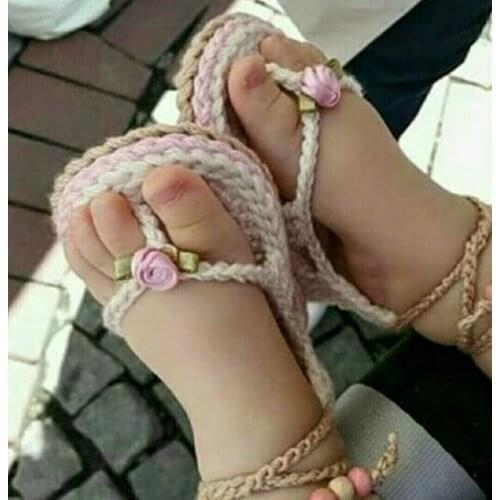 Baby shoe, handmade knitting socks, Baby booties, 0-6 for Months, 10 cm base size