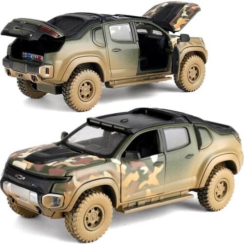 Hot sale High simulation Colorado ZHZ pickup model,1:32 alloy pull back car toy,4 open door toy car,wholesale
