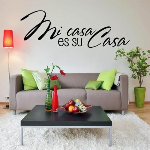 Spanish Wall Decal - Mi casa es su Casa - Home Wall Sticker Vinyl Lettering Stickers Family Room Decoration Accessories C387