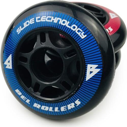 JK Roller Skate PU Wheels 8 Pcs / lot 85A 80mm Tires Inline Skate Slalom Sliding Free Skating For SEBA Powerslide Patines LZ97