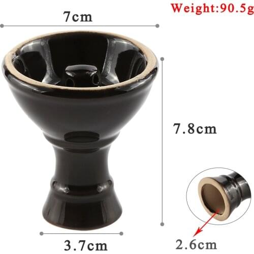 Ceramic Tobacco Head Funnel For Shisha Hookah Charcoal Holder Charcoal Holder Narguile Accessories