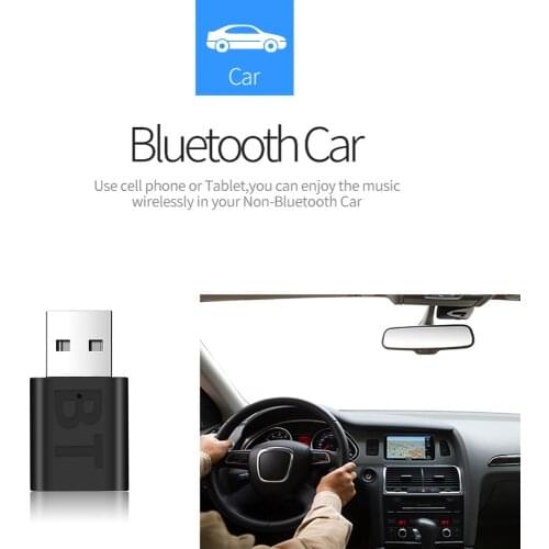 Mini USB Power Audio Receiver Adapter Bluetooth 5.0 Car Kit Wireless 3.5mm AUX Music Stereo For Car Radio MP3