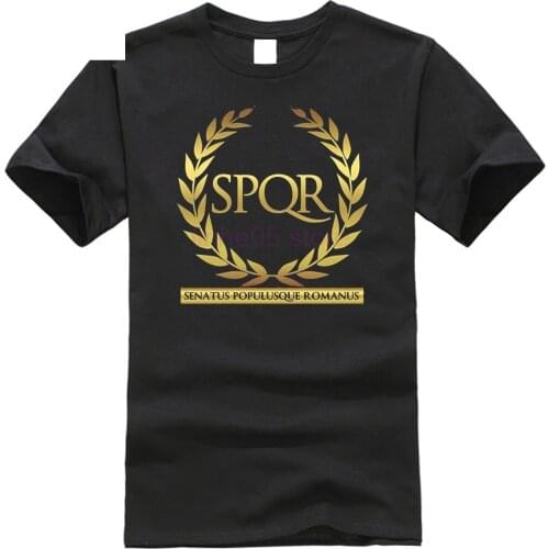 New 2020 Hot Summer Casual t-shirt Printing Ancient Rome Spqr Emblem mens Premium t-shirt By