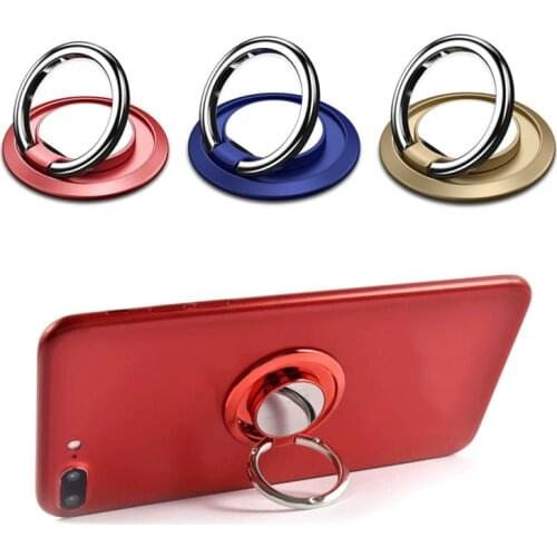 New Finger Ring Holder Metal 360° Rotatable Phone Stand Car Magnetic Desktop For iPhone 12 11 Samsung Xiaomi Redmi Lazy Bracket