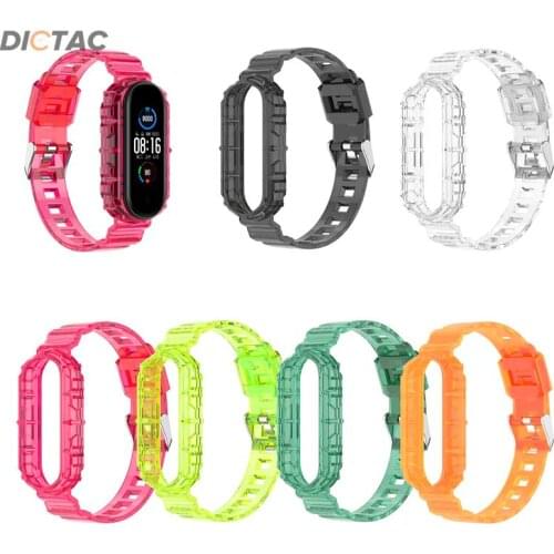 New Pulseira TPU Strap for Xiaomi Mi Band 3/4/5/6 Wristband Bracelet Replacement Straps for Amazfit Band 5 Watchband Accessories