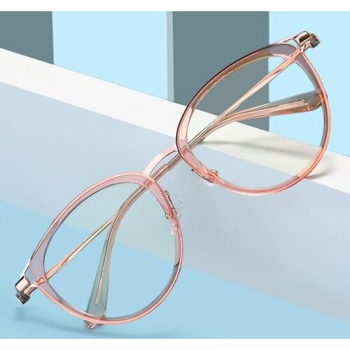 Anti-blue Light Glasses Women Prescription Ultralight Optic Frame Anti-glare Computer Eyeglasses UV400UV400