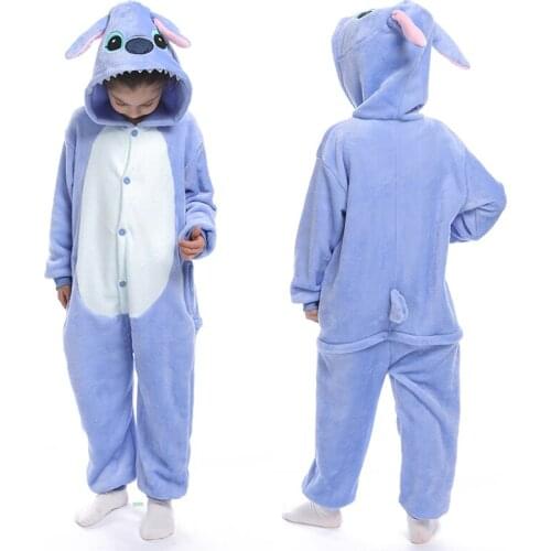 Kigurumi Kids Pajamas Unicorn Pajamas for Children Panda Animal Cartoon Blanket Baby Costume Winter Boy Girl Licorne Onesie