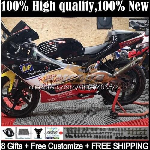 RS125R For Aprilia RS 125 RS4 RS-125 RS125 99 01 02 03 04 05 52CL.59 RSV125 R 1999 2000 2001 2002 2003 2005 Fairing Black white