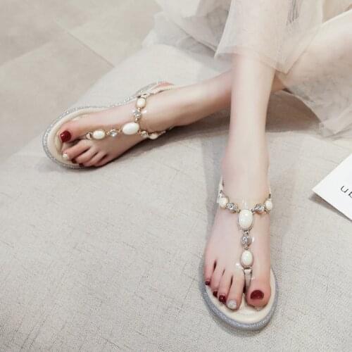 Summer Women Sandals 2021 Korean Ladies Flat Slippers Casual Breathable Comfortable Fashion Designer Beach Roman Female Shoes