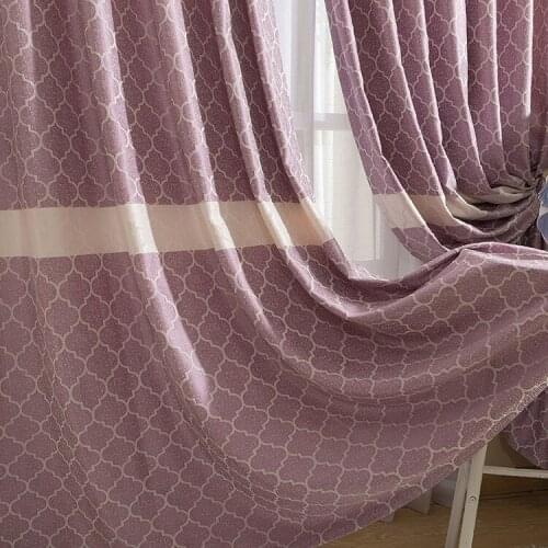 Modern Cationic Jacquard Shading Curtains for Living Dining Room Bedroom