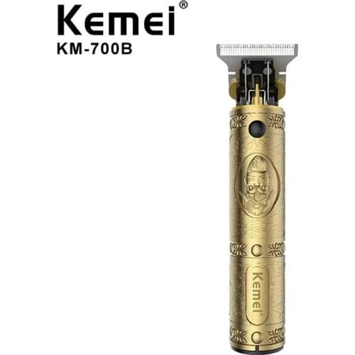 Kemei Barber Shop Oil Head 0mm Electric Hair Trimmer Professional Haircut Shaver Carving Hair Beard Machine Styling Tool