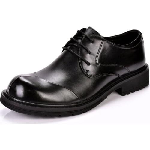 Luxury Brand Wedding Men Shoes Best Man 2021 Men Leather Shoes Formal Increased Oxfords Fashion Male Derby Shoes Black Moccasins