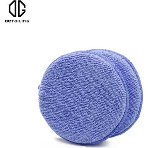 DETAILING 10pcs/Pack 12*2 cm Car Detailing Microfiber Wax Pad Applicator Polishing Sponge Pad