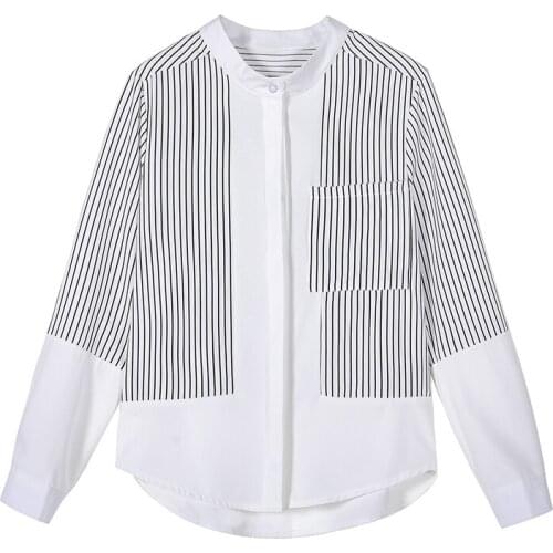 Женские рубашки в полоску WhatsNice China At AliExpress