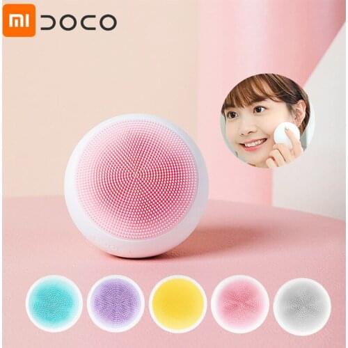 Xiaomi DOCO Electric Silicone Facial Brush Skin Care Face Brush Ultrasonic Vibration Pore Cleansing Washer Clean Blackhead