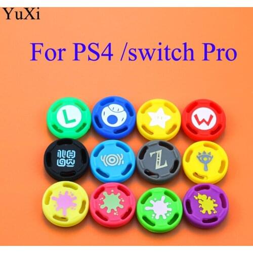 YuXi 1PC For PS4 Slim Pro Thumb Stick Grip Caps For Nintendo Switch Pro Controller Joystick Cap Analog Stick Button For XBOX 360