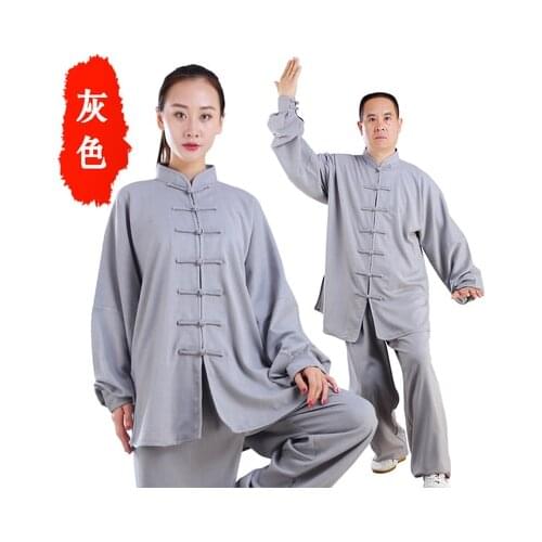 XXXS-4XL Height 140cm-190cm Black White Noil Poplin KungFu TaiChi Suits Uniform Fitness Sets Man Woman & Kids