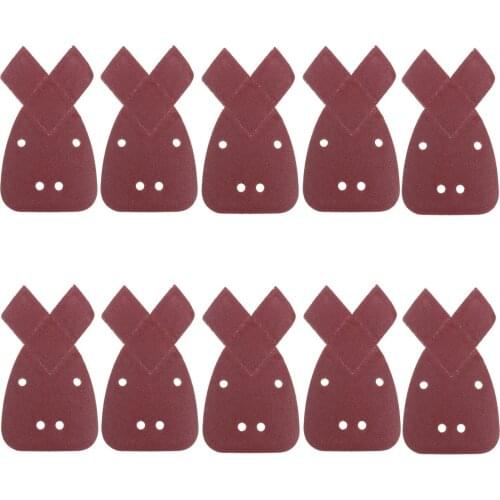 10pcs Sanding Paper 40/60/80/120/240Grit Mouses Sanding Sheets Pads Sand Paper For Sander Polishing Papers Black & Deckers