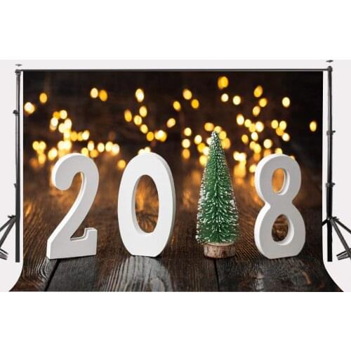 150x220cm 2018 Celebration Backdrop Glittering Lights Wooden Floors Photography Background