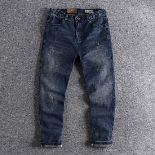 2020 European and American lightning mens jeans fashion SLIM STRAIGHT pants and trousers 0760