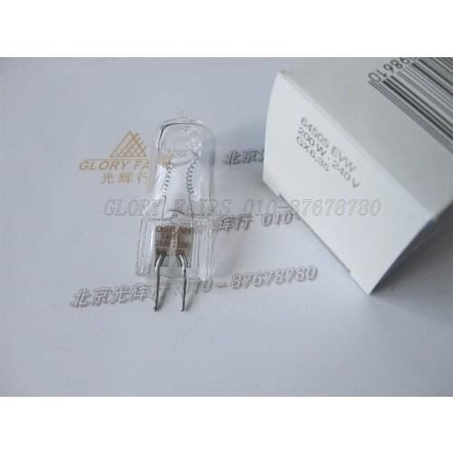 2pcs/lot,64505 EVW 230V200W 240V200W halogen lamp,230V 240V 200W GX6.35 bulb,220V-240V Stage photo photography light