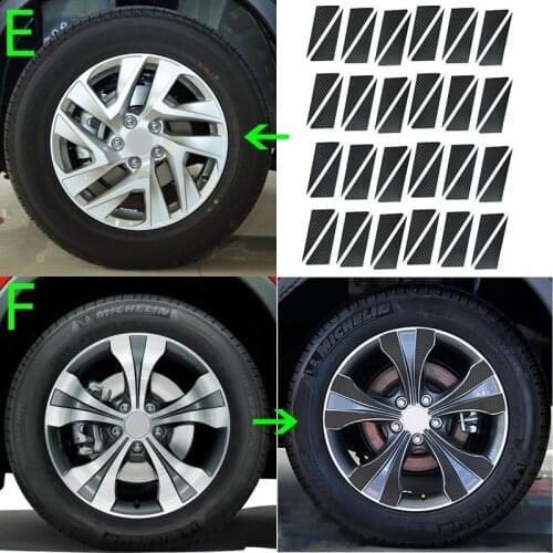 3D 4D Carbon Fiber Wheel Hub Stickers DIY Pre-cut Protective Film For HONDA CR-V CRV 2012-2017 Decal Wrap Vinyl Overlayer