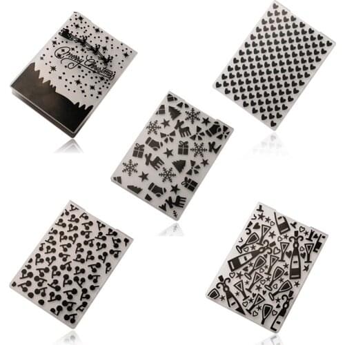 5 Styles Cake Stencil Biscuit Plastic Embossing Folder DIY Mold Scrapbooking Album Card Cutting Dies Template Craft Tool H194