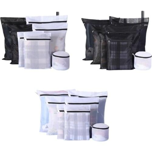 7 Pcs Thicken Fine Mesh Laundry Bags for Delicates with Premium Zipper Travel Storage Organize Clothing Washing Bags for N0PA